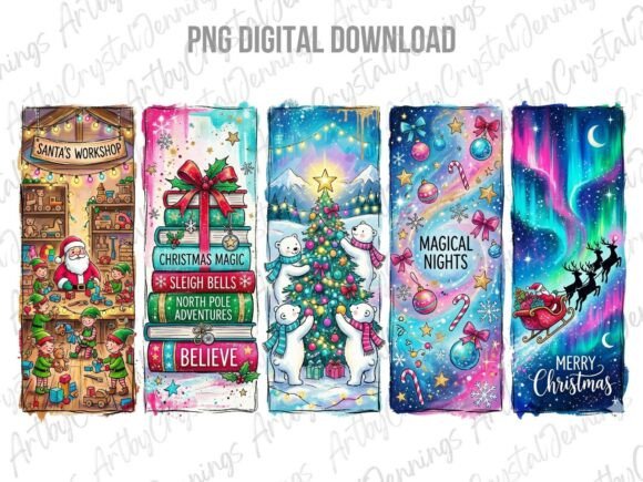 Christmas Holiday Magic Brushstroke Illustrations Review