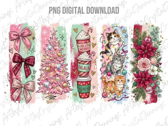 Coquette Christmas Brushstroke PNG Review