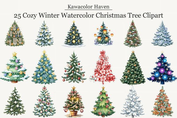 Cozy Winter Watercolor Christmas Tree Review